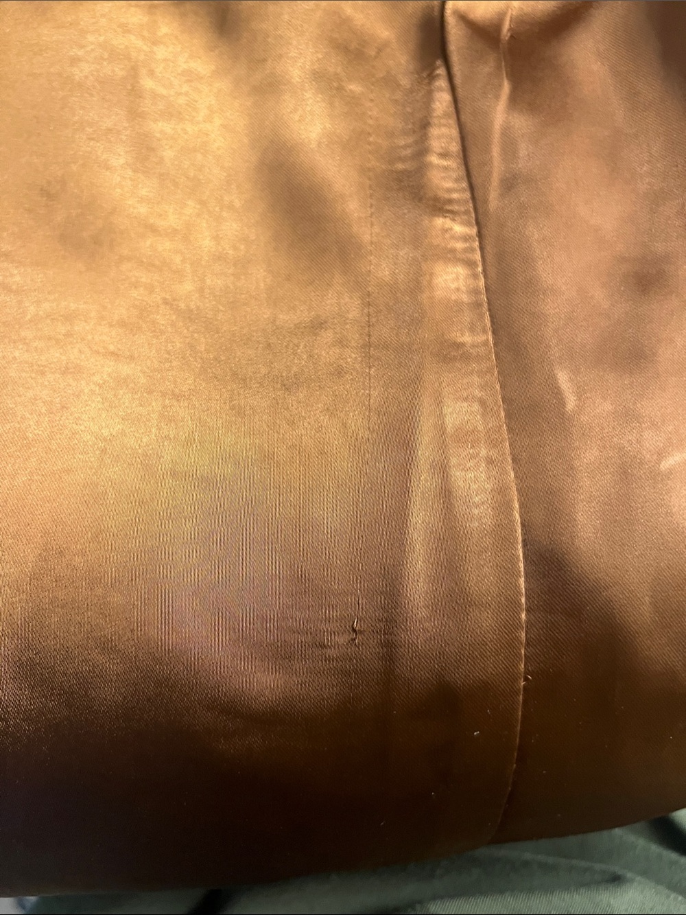LA Hearts Side Cutout Satin Maxi Brown Dress - Picture 9 of 9